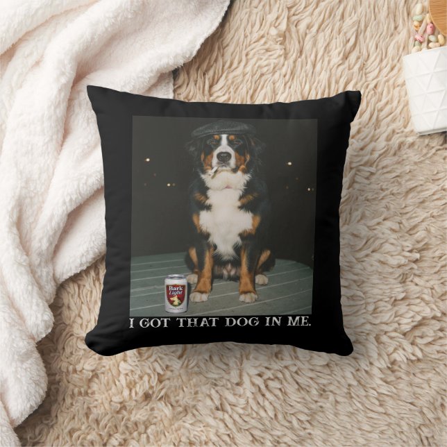 I Got That Dog In Me, Funny Bernese Mountain Meme Cushion (Blanket)