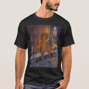 I Got That Dog In Me Funny Dachshund Smoking Beer T-Shirt