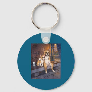 I Got That Dog In Me Funny French Bulldog Smoking Key Ring