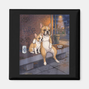 I Got That Dog In Me Funny French Bulldog Smoking Magnet