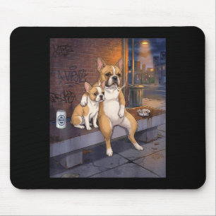 I Got That Dog In Me Funny French Bulldog Smoking Mouse Pad