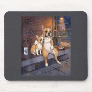 I Got That Dog In Me Funny French Bulldog Smoking Mouse Pad