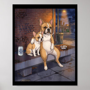I Got That Dog In Me Funny French Bulldog Smoking Poster