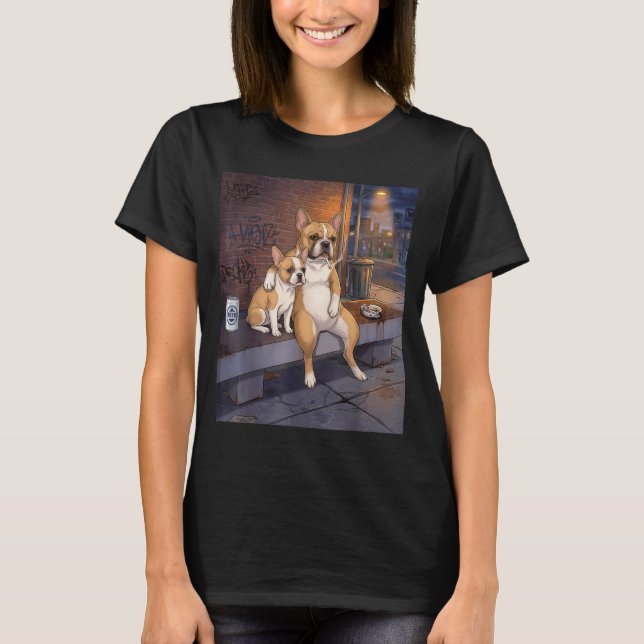 I Got That Dog In Me Funny French Bulldog Smoking  T-Shirt (Front)