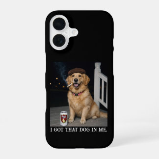 I Got That Dog In Me, Funny Golden Retriever Meme iPhone 16 Case