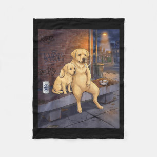 I Got That Dog In Me Funny Labrador Retriever Smok Fleece Blanket