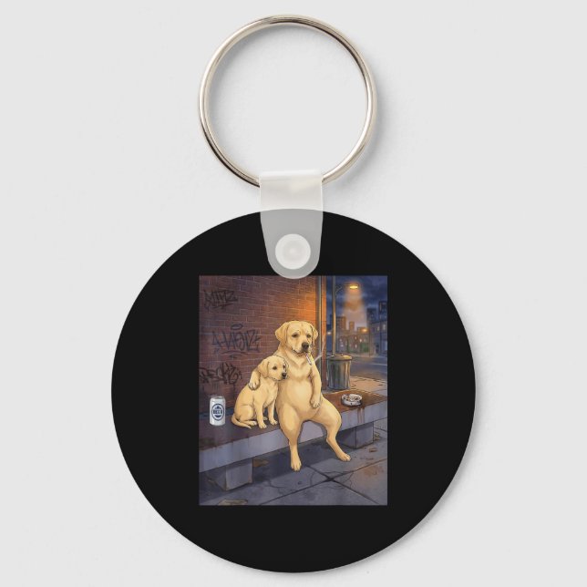 I Got That Dog In Me Funny Labrador Retriever Smok Key Ring (Front)