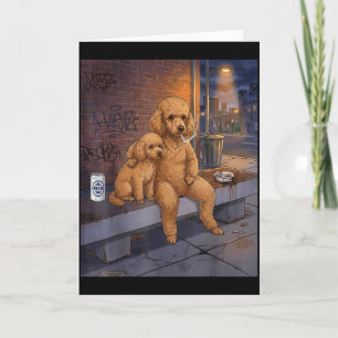 I Got That Dog In Me Funny Poodle Smoking Beer Mem Card