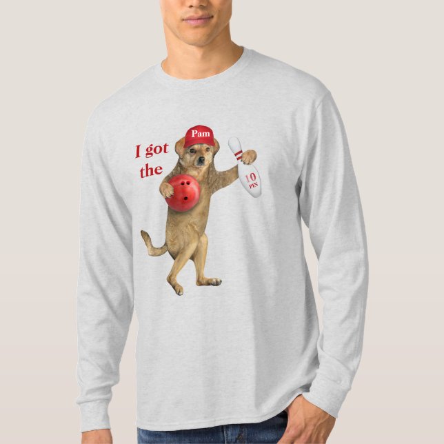 “I Got The 10 Pin”Basic Long Sleeve T-Shirt (Front)