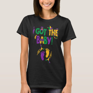 I Got The Baby Mardi Gras Pregnancy Announcement O T-Shirt