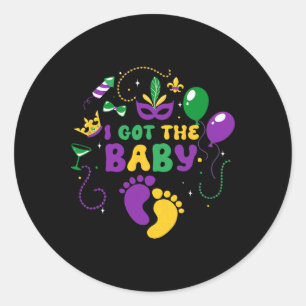 I Got The By Mardi Gras Carnival Celebration Classic Round Sticker