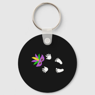 I Got The Byby Happy Mardi Gras Carnival Key Ring