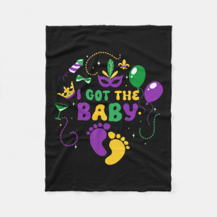 I Got The Byby Mardi Gras Carnival Celebration Fleece Blanket