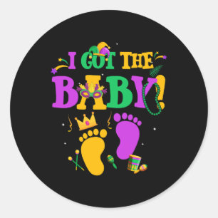 I Got The Byby Mardi Gras Parade Carnaval Classic Round Sticker