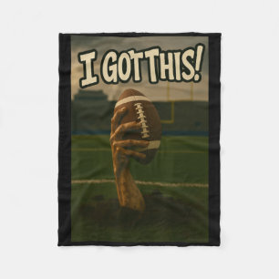 I Got This - Zombie Football  Fleece Blanket