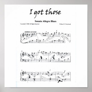 I got those "Sonata Allegro Blues" Poster