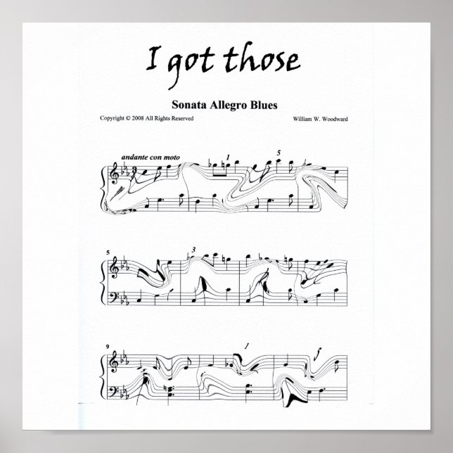 I got those "Sonata Allegro Blues" Poster (Front)