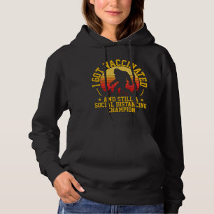 I GOT VACCINATED Bigfoot Retro Hoodie