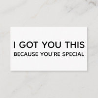 I Got You This Because You're Special, Enclosure