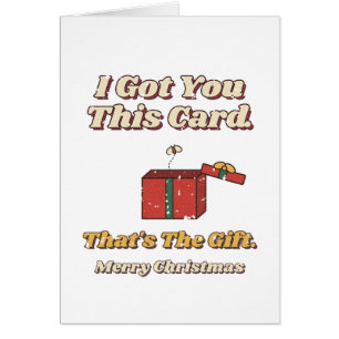 I Got You This Card Funny Sarcastic Christmas Card