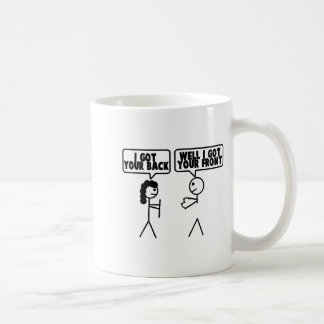 I Got Your Back - Front Stick Figure Stick Man Pri Coffee Mug