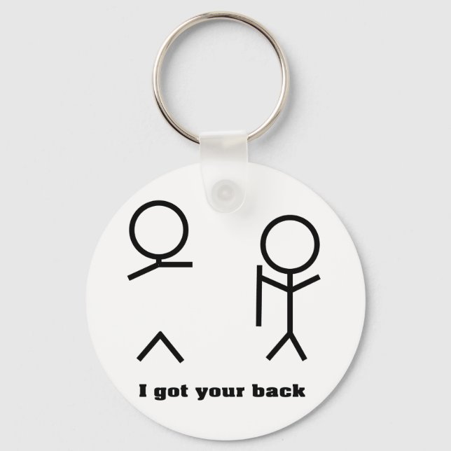I got your back key ring (Front)