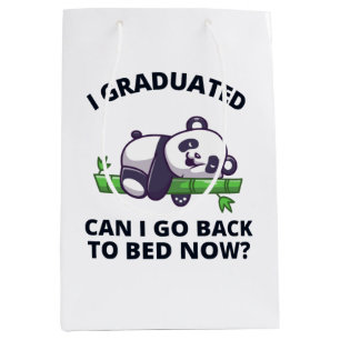 I Graduated Can I Go Back to Bed Now  Medium Gift Bag