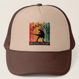 i graduated can i go back to bed now? trucker hat