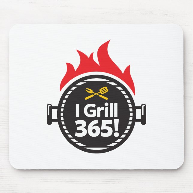 I Grill 365! Mouse Pad (Front)