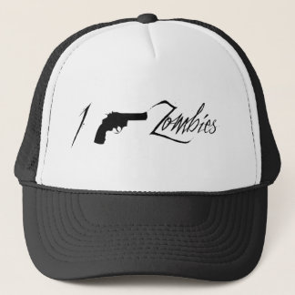 I <GUN> Zombies HAT! Trucker Hat