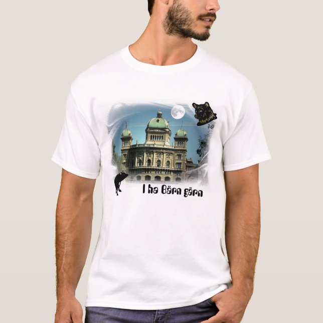 I ha bear garnish T-shirt (Front)