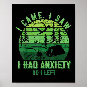 I Had Anxiety So I Left Depression Mental Health A Poster