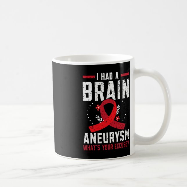 I Had Brain Aneurysm Medical Condition Aneurysm Aw Coffee Mug (Right)