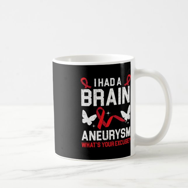 I Had Brain Aneurysm Medical Condition Aneurysm Aw Coffee Mug (Right)