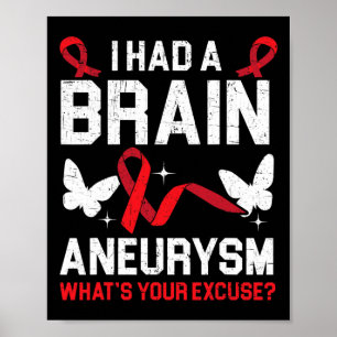 I Had Brain Aneurysm Medical Condition Aneurysm Aw Poster