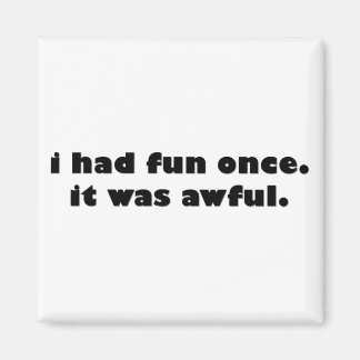 I Had Fun Once Magnet