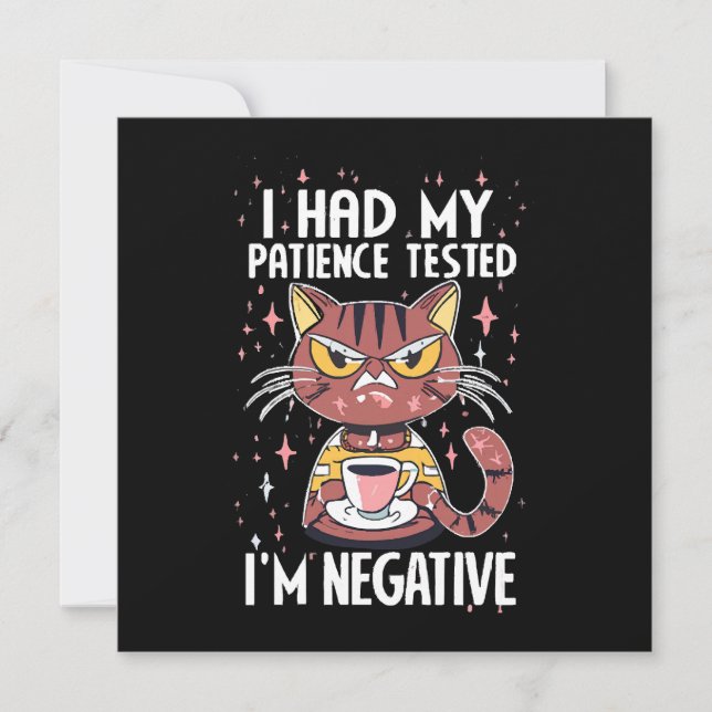 I had my Patience test! (Front)