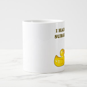 I Had Plastic Surgery Ducks Large Coffee Mug