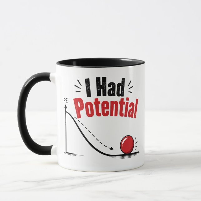 I Had Potential Physics Humour Mug (Left)