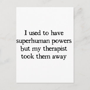 I Had Superpowers Postcard