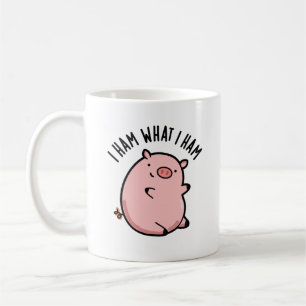 I Ham What I Ham Funny Pig Pun  Coffee Mug