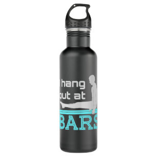 I Hang Out at Bars Mens Gymnastics Boy Gymnast 710 Ml Water Bottle