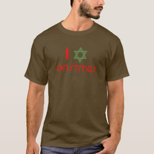 I Hanukkah Christmas green T-Shirt