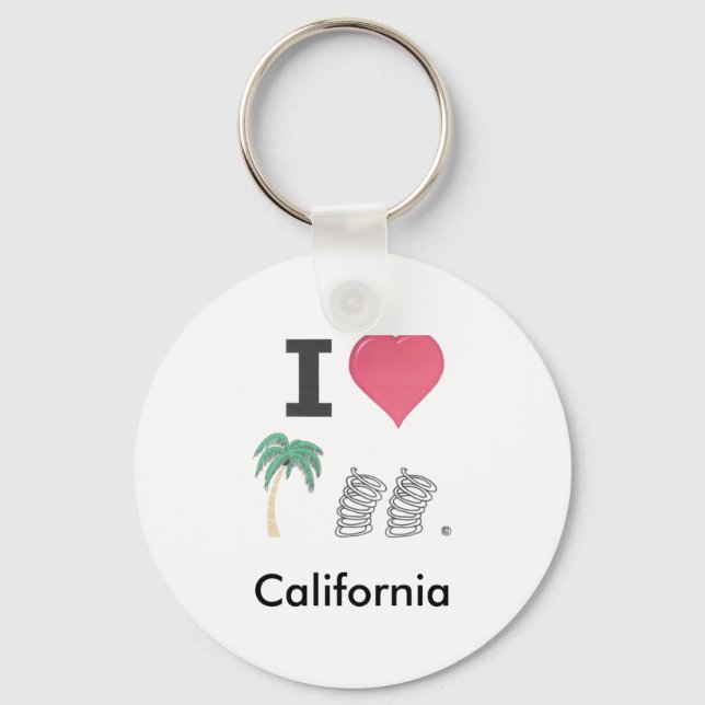 I Hart Palm Springs Key Ring (Front)