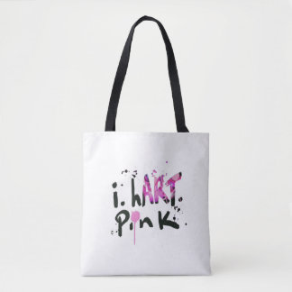 I HART PINK tote bag