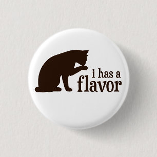 i has a flavour Kitty Cat 3 Cm Round Badge