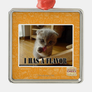 I has a flavour metal tree decoration