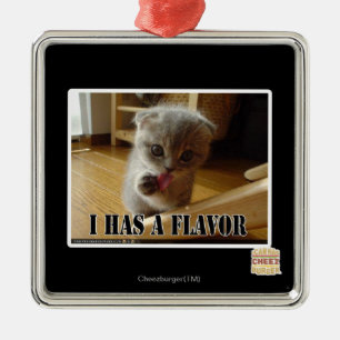 I has a flavour metal tree decoration