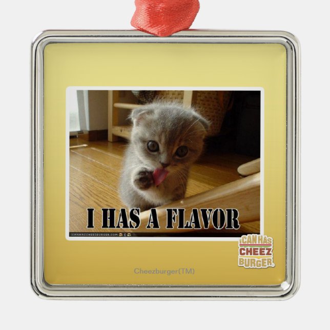I has a flavour metal tree decoration (Front)