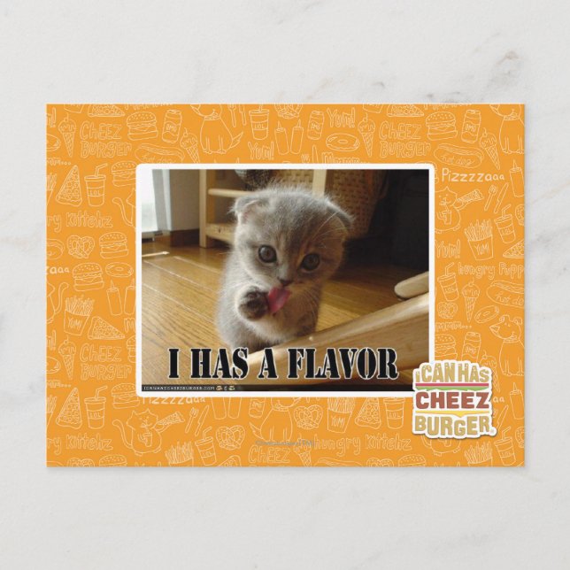 I has a flavour postcard (Front)